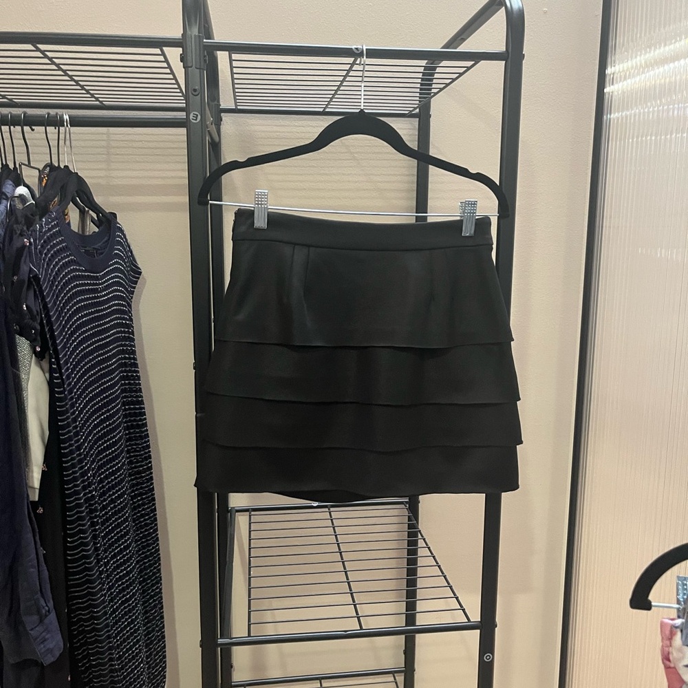 Rory Beca Mini Black Dress with Layered Design